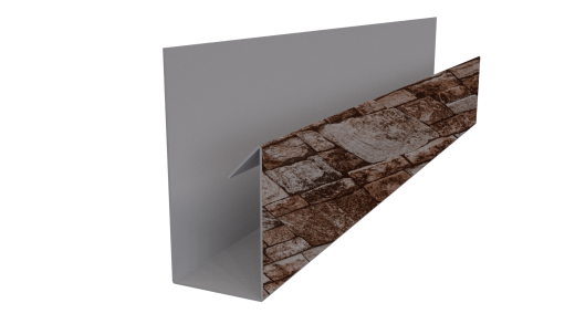 Планка П-образная 30x20x2000 мм, Дикий камень