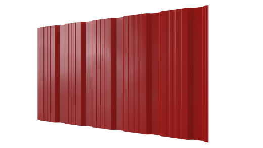 Профнастил К20 1195/1130x0,3 мм, 3020 транспортный красный глянцевый