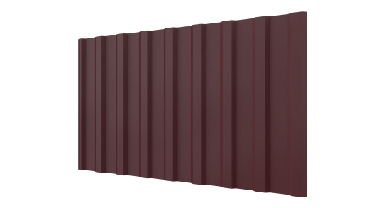 Профнастил С20R 1150/1100x0,45 мм, 3005 винно-красный матовый