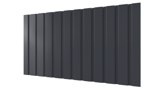 Профнастил С10 1155/1100x0,45 мм, 7024 графитовый серый глянцевый