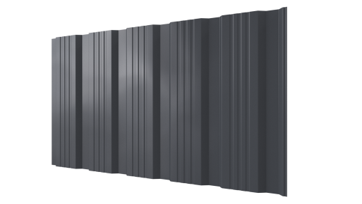 Профнастил К20 1195/1130x0,4 мм, 7011 железно-серый глянцевый