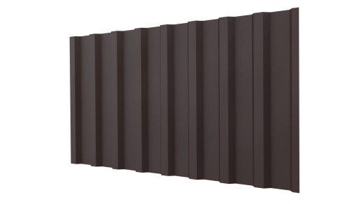 Профнастил С20B 1150/1100x0,45 мм, 8017 шоколадно-коричневый матовый