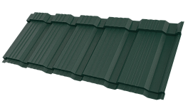 Металлочерепица Каскад 1195/1130x0,5 мм, 6005 зеленый мох матовый