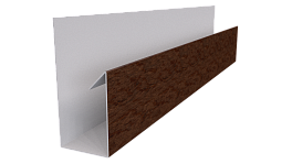 Планка П-образная Блок-хаус 30x30x2000 мм, Античный дуб 3D
