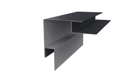 Планка угла наружного сложная 75x75x2000 мм, 7024 графитовый серый PUR Pruf