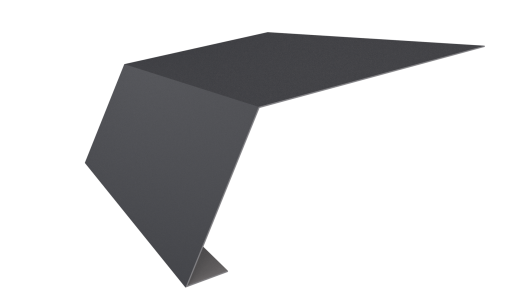 Планка карнизная 100x65x2000 мм, 7024 графитовый серый матовый