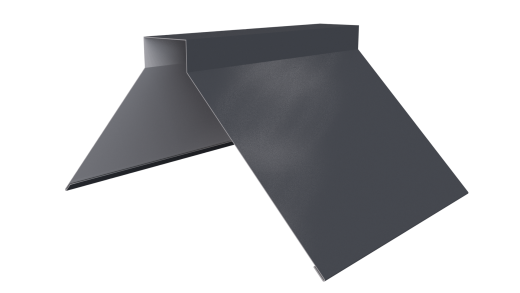 Конёк фигурный 150x150x2000 мм, 7024 графитовый серый PUR Pruf