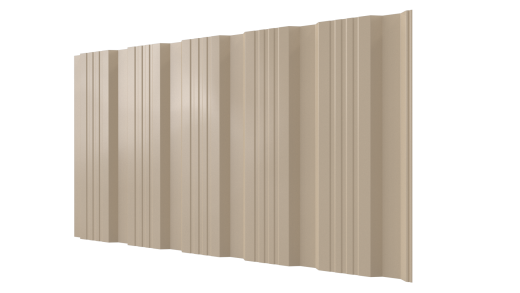 Профнастил К20 1195/1130x0,4 мм эконом, 1015 св. слоновая кость глянцевый