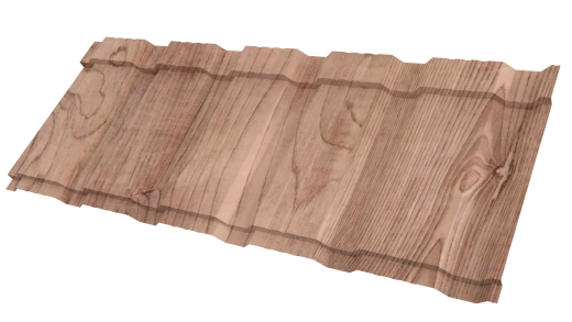 Профиль Пегас 1195/1130x0,45 мм, Орех 3D