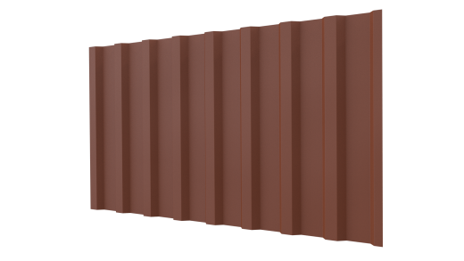 Профнастил С20B 1150/1100x0,5 мм, 8004 медно-коричневый матовый