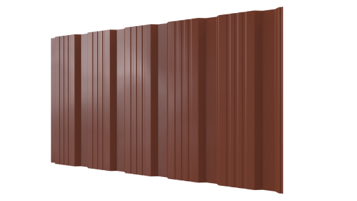 Профнастил К20 1195/1130x0,5 мм, 8004 медно-коричневый глянцевый