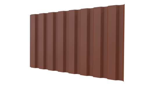 Профнастил С20A 1150/1100x0,45 мм, 8004 медно-коричневый матовый