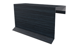 Планка торцевая фальц 65x97 мм, Морион 3D