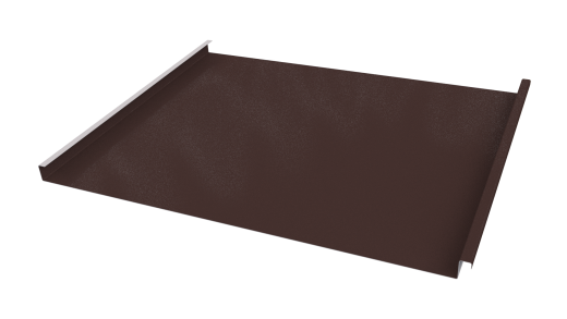 Фальцевая кровля 562/550x0,45 мм, 8017 шоколадно-коричневый глянцевый