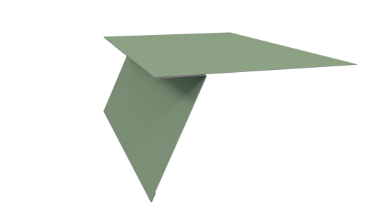 Планка карнизная фальц 130x80 мм, 6019 бело-зеленый глянцевый