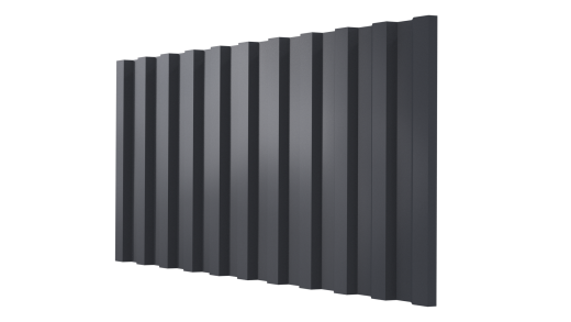 Профнастил С21 1051/1000x0,5 мм, 7024 графитовый серый PUR Pruf