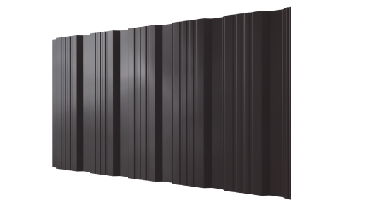 Профнастил К20 1195/1130x0,5 мм, 8019 серо-коричневый глянцевый