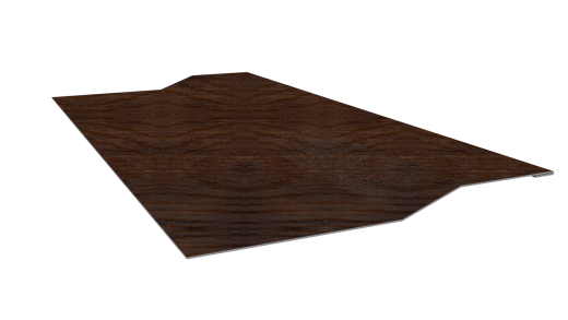 Планка крепёжная фальц 50x17x29 мм, Античный дуб 3D