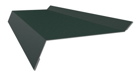 Планка примыкания в штробу 20x60x10 мм, 6005 зеленый мох матовый