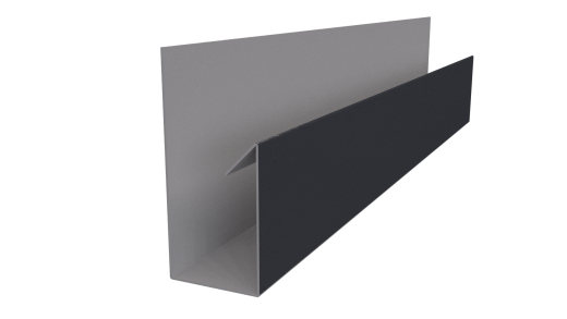 Планка П-образная 30x20x2000 мм, 7024 графитовый серый PUR Pruf