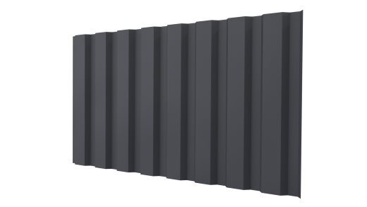Профнастил С20A 1150/1100x0,5 мм, 7024 графитовый серый матовый