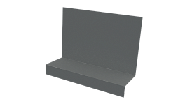 Примыкание боковое фальц 25x65x130 мм, 7005 мышино-серый глянцевый