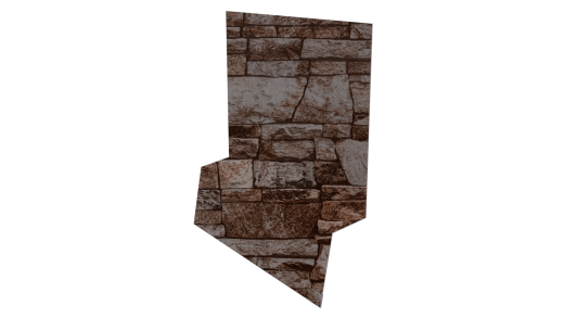 Планка стартовая фальц 135x30x55 мм, Дикий камень