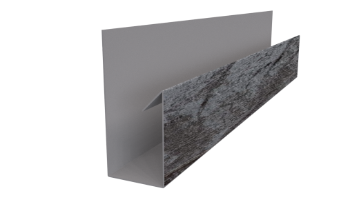 Планка П-образная Блок-хаус 30x30x2000 мм, Морион 3D