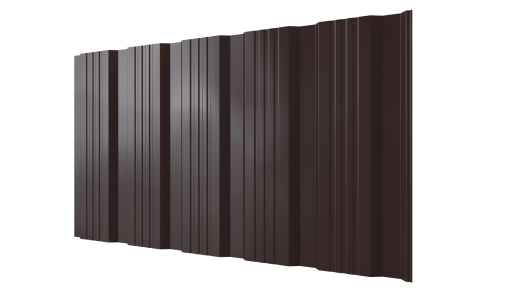 Профнастил К20 1195/1130x0,4 мм, 8017 шоколадно-коричневый глянцевый