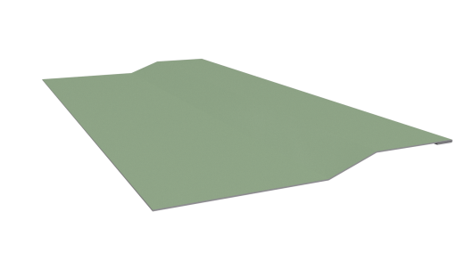 Планка крепёжная фальц 50x17x29 мм, 6019 бело-зеленый глянцевый