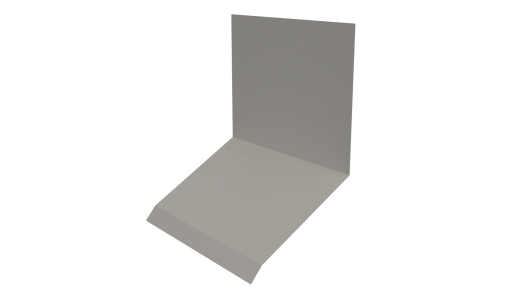 Планка примыкания верхняя к стене фальц 150x130x20 мм, 9002 светло-серый глянцевый