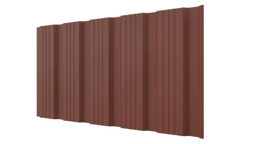 Профнастил К20 1195/1130x0,45 мм, 8004 медно-коричневый матовый