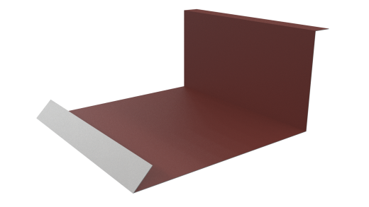 Планка примыкания нижняя 100x200x2000 мм, 3009 оксид красный матовый