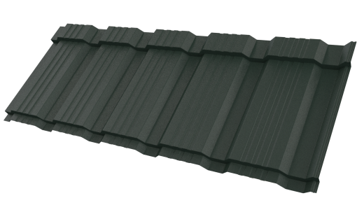 Металлочерепица Каскад 1195/1130x0,5 мм, 6009 пихтовый зелёный матовый