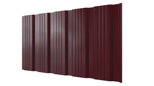 Профнастил К20 1195/1130x0,4 мм эконом, 3005 винно-красный глянцевый