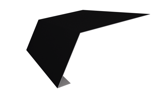 Планка карнизная 100x65x2000 мм, 9005 черный янтарь стальной бархат