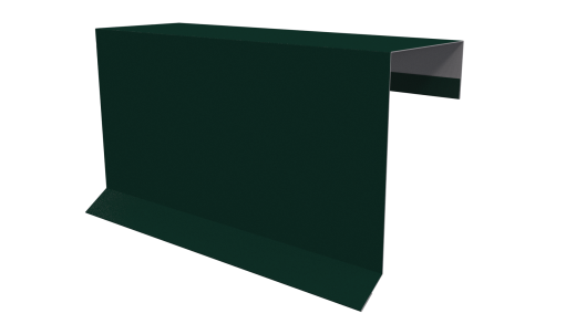 Планка торцевая фальц 65x97 мм, 6005 зеленый мох глянцевый