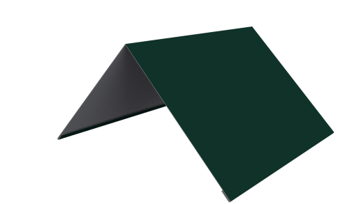 Конёк простой 150x150x2000 мм, 6005 зеленый мох глянцевый