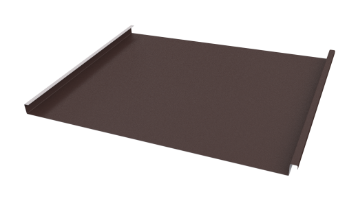 Фальцевая кровля 562/550x0,5 мм, 8017 шоколадно-коричневый стальной бархат