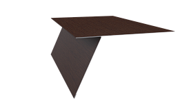 Планка карнизная фальц 130x80 мм, Золотистый дуб 3D