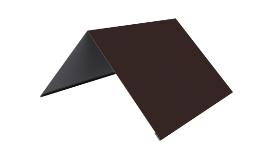 Конёк простой 150x150x2000 мм, 8017 шоколадно-коричневый PUR Pruf