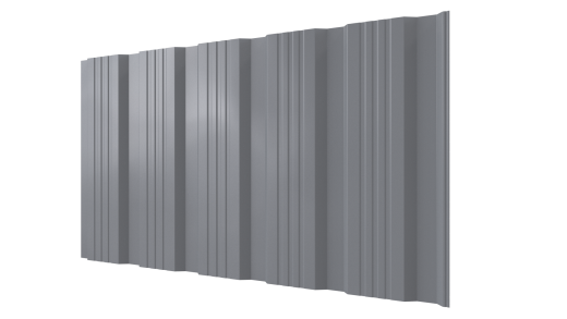 Профнастил К20 1195/1130x0,4 мм эконом, 7040 серое окно глянцевый
