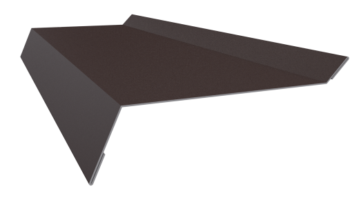 Планка примыкания в штробу 20x60x10 мм, 8017 шоколадно-коричневый матовый