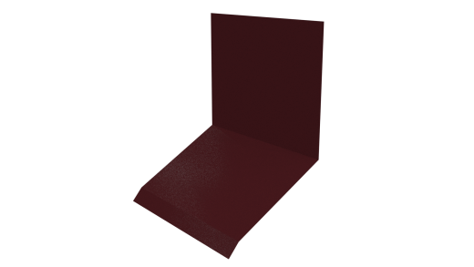 Планка примыкания верхняя к стене фальц 150x130x20 мм, 3005 винно-красный глянцевый