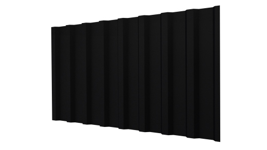 Профнастил С20B 1150/1100x0,5 мм, 9005 черный янтарь стальной бархат