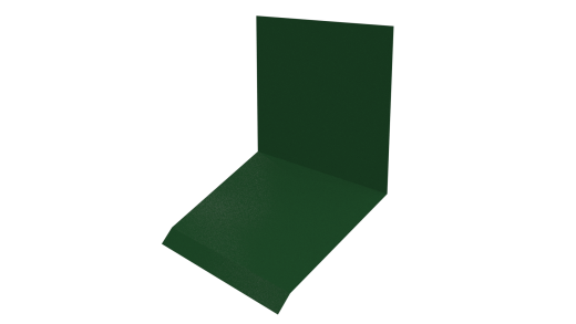 Планка примыкания верхняя к стене фальц 150x130x20 мм, 6002 лиственно-зеленый глянцевый