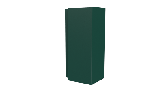Планка угла наружного сложная Блок-хаус 110x110x2000 мм, 6005 зеленый мох матовый