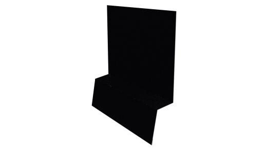 Планка стартовая фальц 135x30x55 мм, 9005 черный янтарь глянцевый