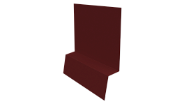 Планка стартовая фальц 135x30x55 мм, 3011 коричнево-красный глянцевый