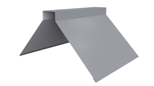 Конёк фигурный 150x150x2000 мм, 7040 серое окно глянцевый